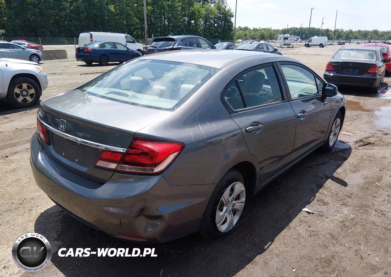 2013 Honda Civic Lx VIN:19XFB2F54DE070858 - 4