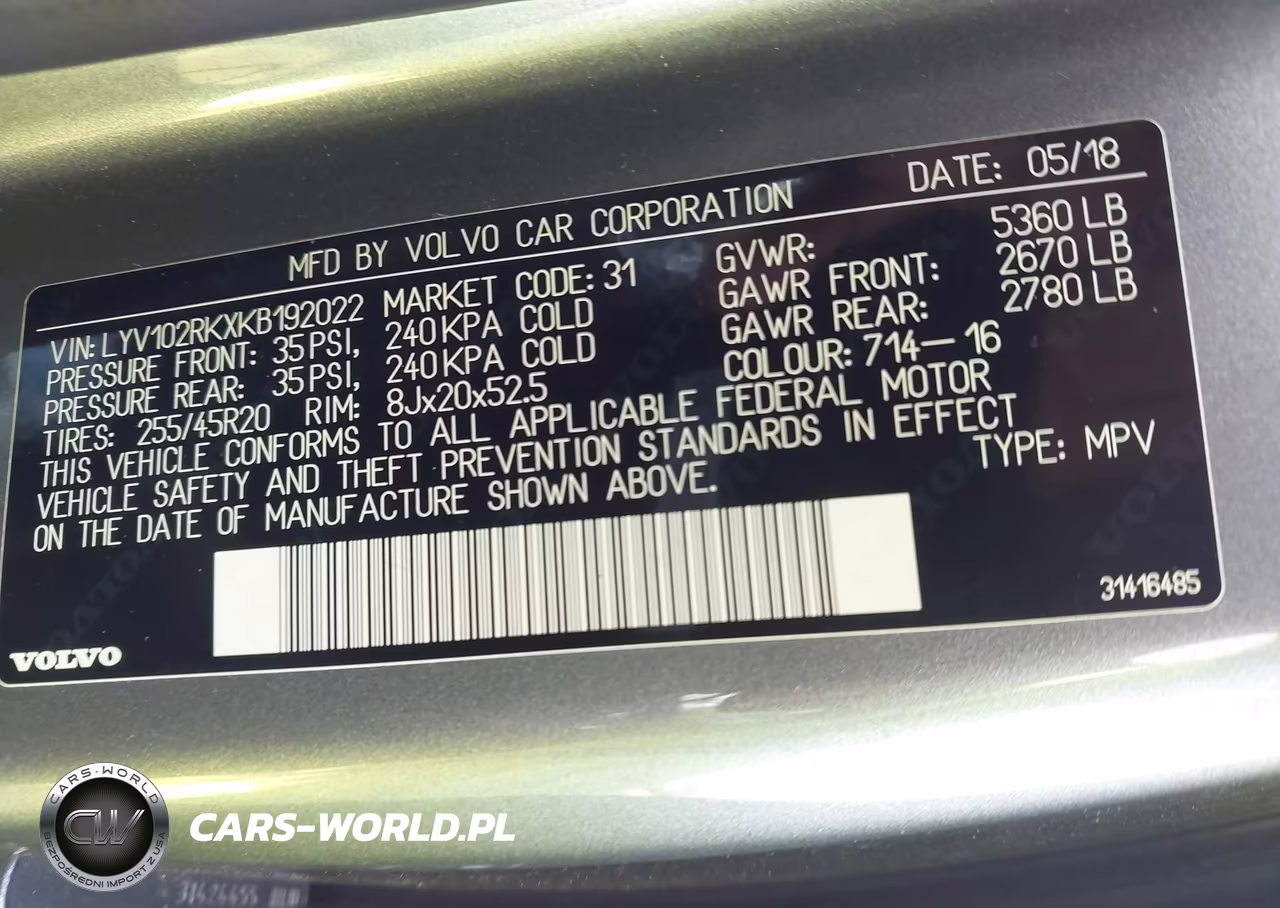 2019 Volvo Xc60 T5 Momentum VIN:LYV102RKXKB192022 - 9