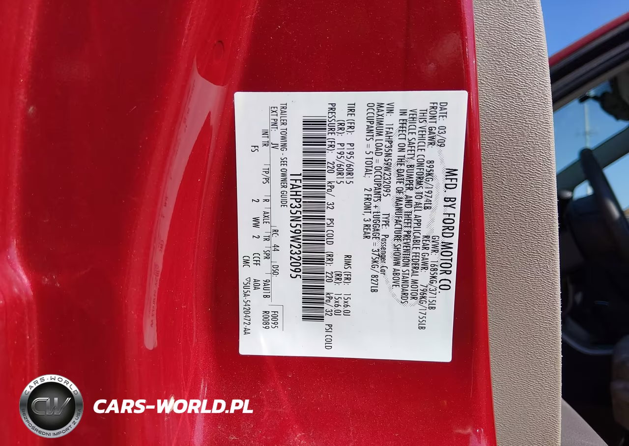 2009 Ford Focus Se VIN:1FAHP35N59W232095 - 9