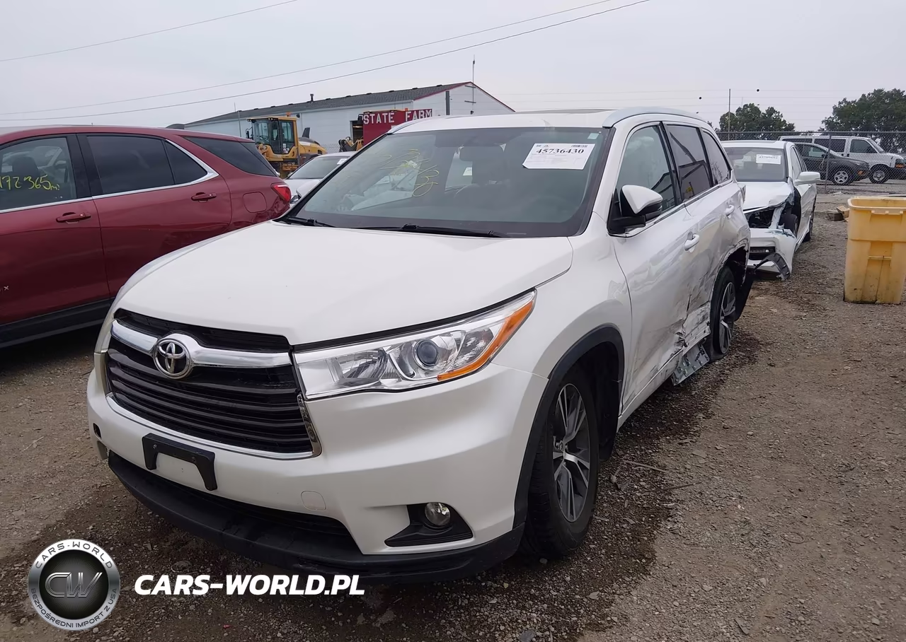 2016 Toyota Highlander Xle V6 VIN:5TDJKRFH9GS261506 - 2