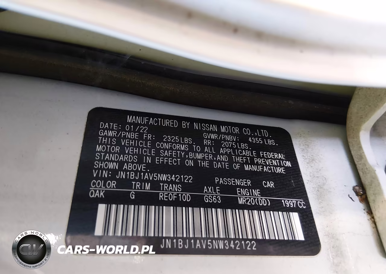 2022 Nissan Rogue Sport S Fwd Xtronic Cvt VIN:JN1BJ1AV5NW342122 - 9