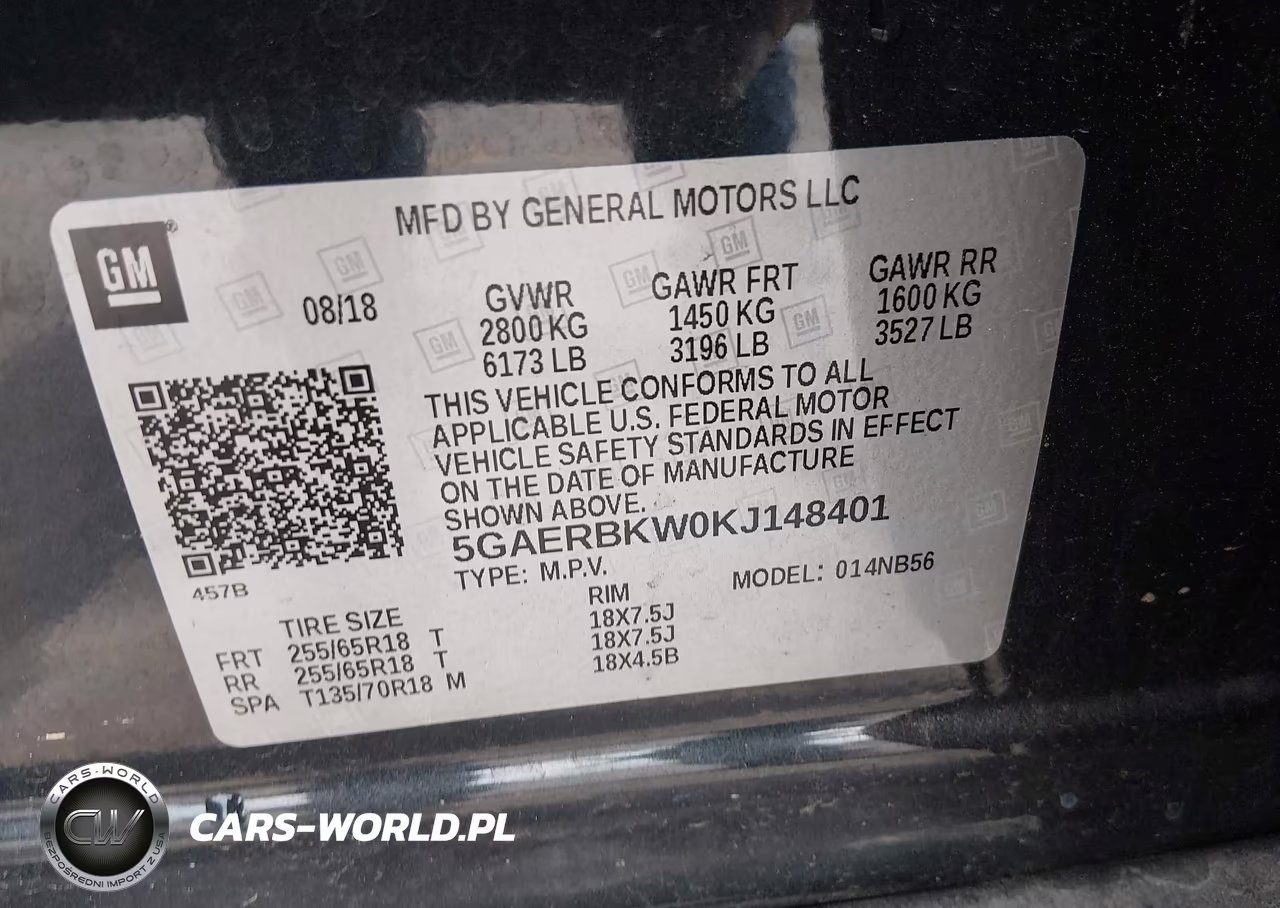 2019 Buick Enclave Fwd Essence VIN:5GAERBKW0KJ148401 - 9