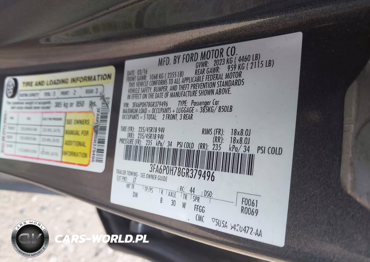 2016 Ford Fusion Se VIN:3FA6P0H78GR379496 - 9