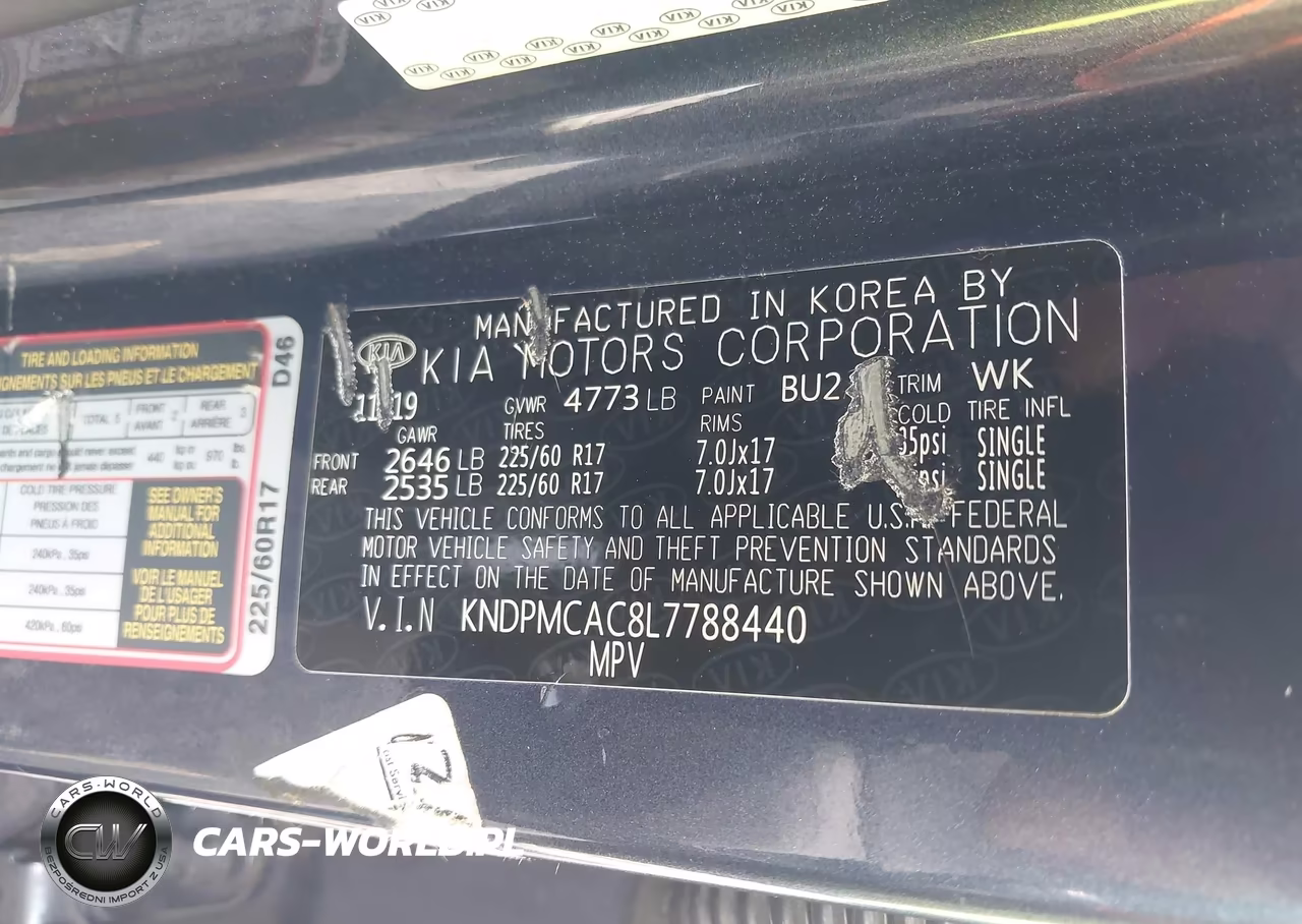 2020 Kia Sportage Lx VIN:KNDPMCAC8L7788440 - 9