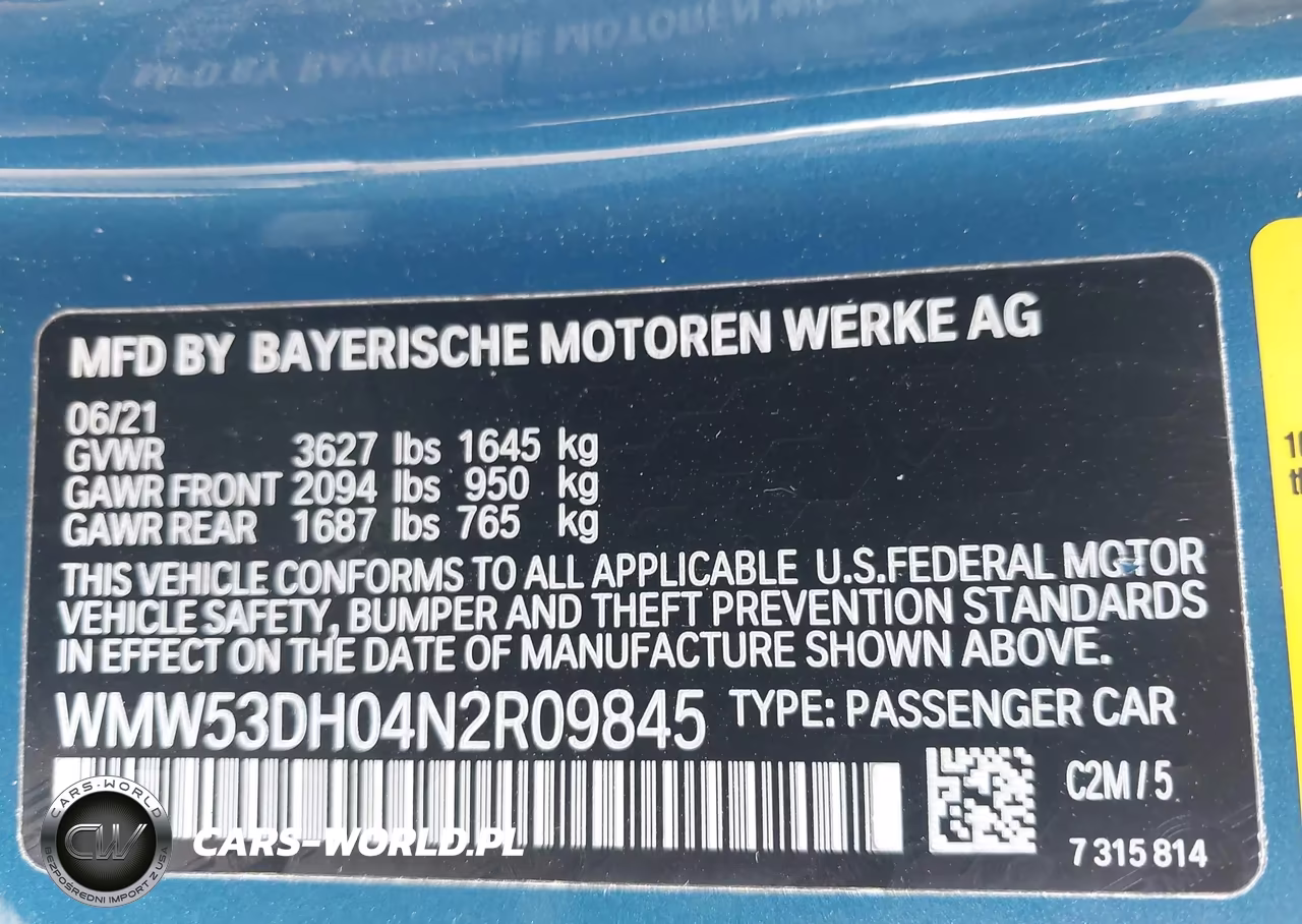 2022 Mini Hardtop Cooper S VIN:WMW53DH04N2R09845 - 9