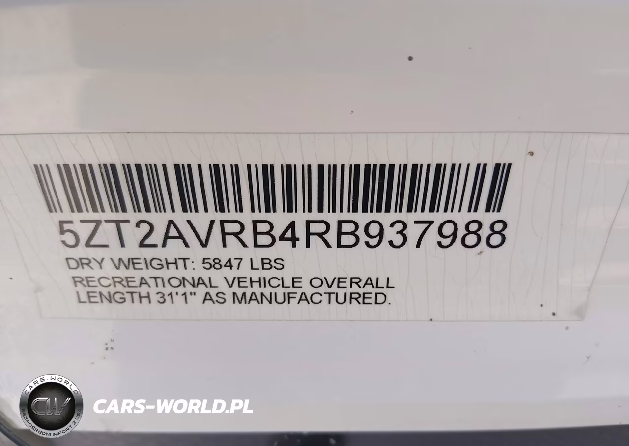 2024 Avenger Travel Trailer VIN:5ZT2AVRB4RB937988 - 9