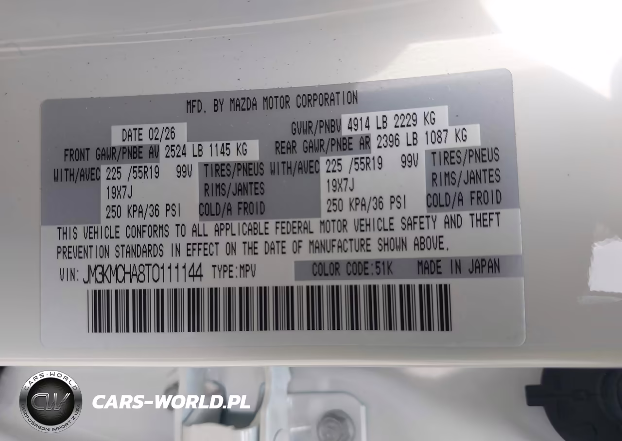 2026 Mazda Cx-5 2.5 S Preferred VIN:JM3KMCHA8T0111144 - 9