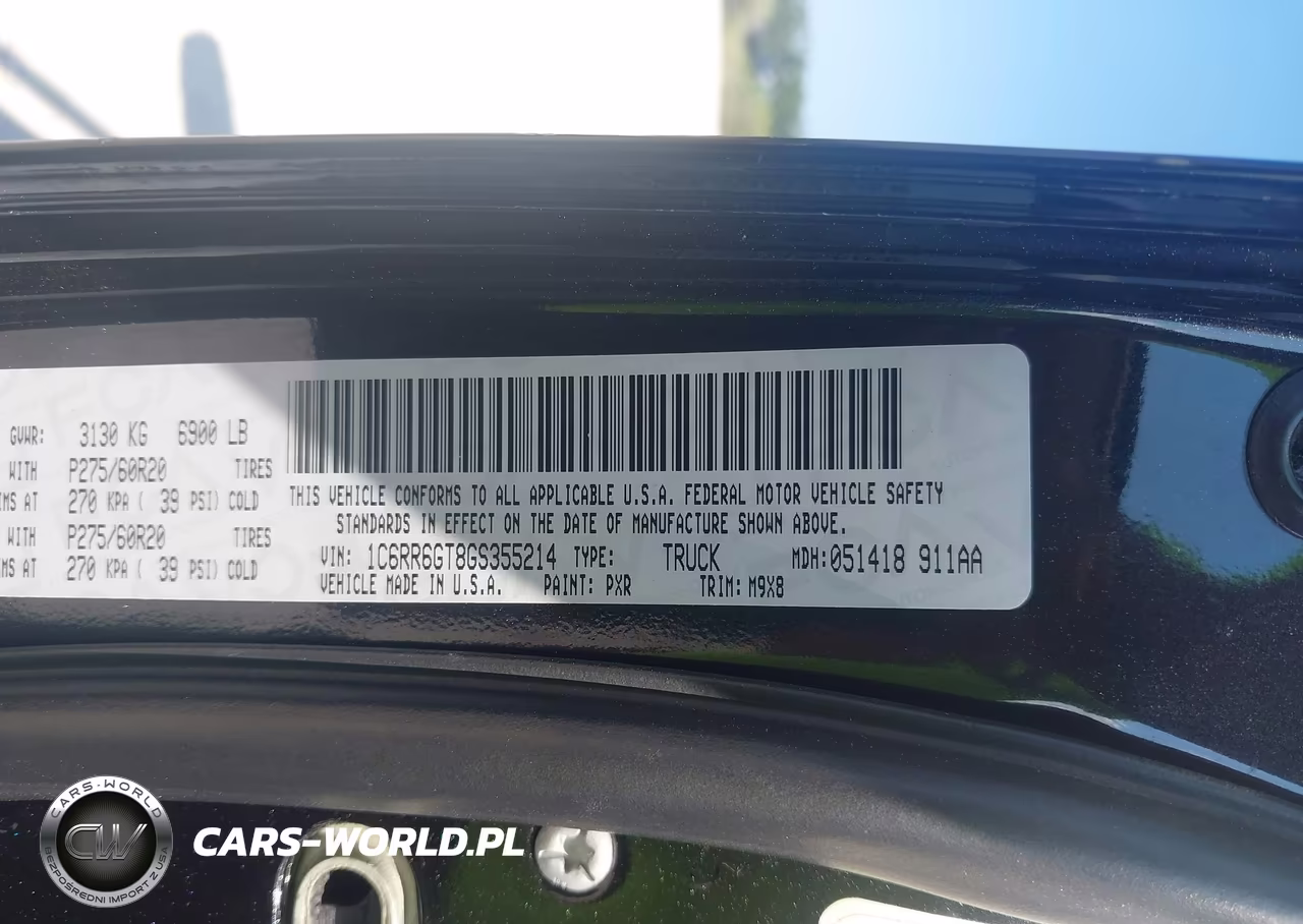 2016 Ram 1500 Big Horn VIN:1C6RR6GT8GS355214 - 9