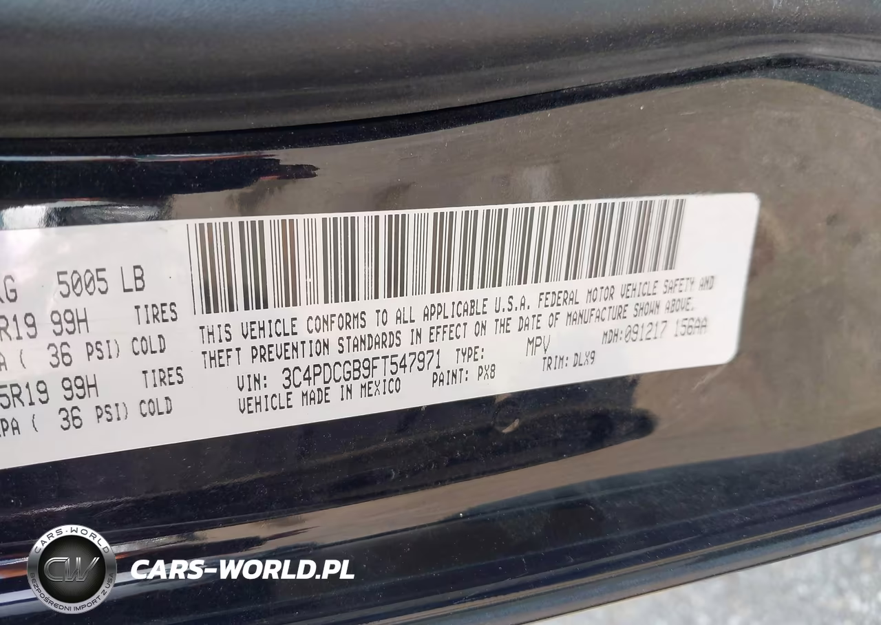 2015 Dodge Journey Crossroad VIN:3C4PDCGB9FT547971 - 9