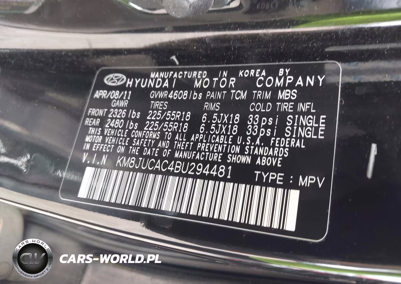 2011 Hyundai Tucson Limited VIN:KM8JUCAC4BU294481 - 9