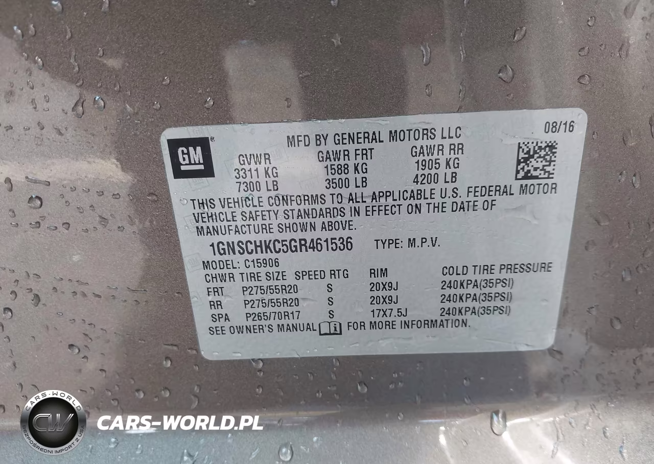 2016 Chevrolet Suburban Lt VIN:1GNSCHKC5GR461536 - 9