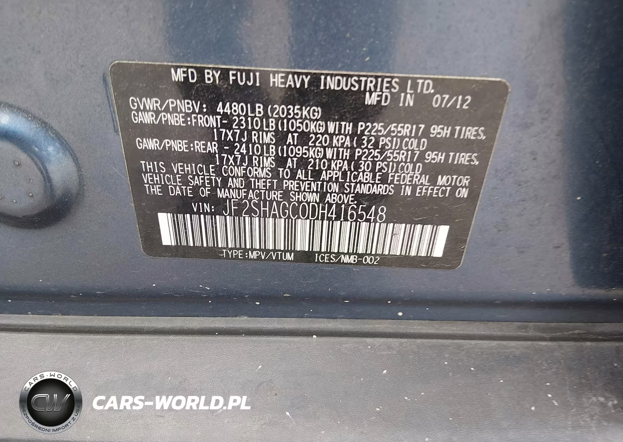 2013 Subaru Forester 2.5X Touring VIN:JF2SHAGC0DH416548 - 9