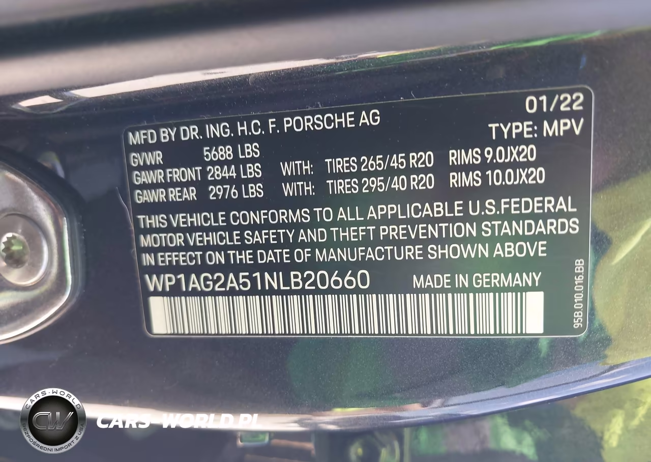 2022 Porsche Macan S VIN:WP1AG2A51NLB20660 - 9