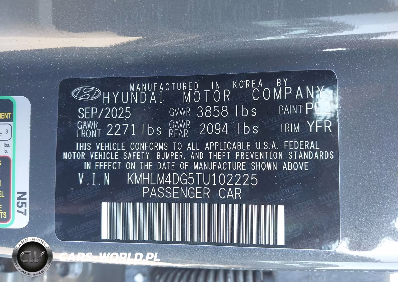 2026 Hyundai Elantra Sel Sport VIN:KMHLM4DG5TU102225 - 9
