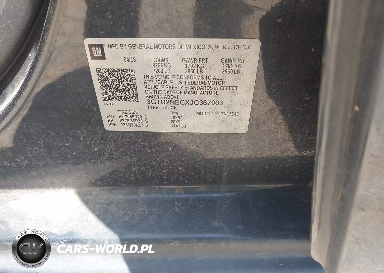 2018 GMC Sierra 1500 Slt VIN:3GTU2NECXJG367903 - 9
