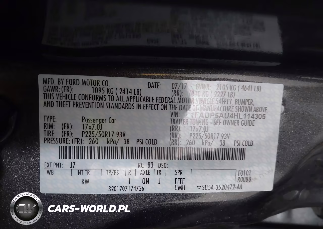 2017 Ford C-Max Hybrid Se VIN:1FADP5AU4HL114305 - 9