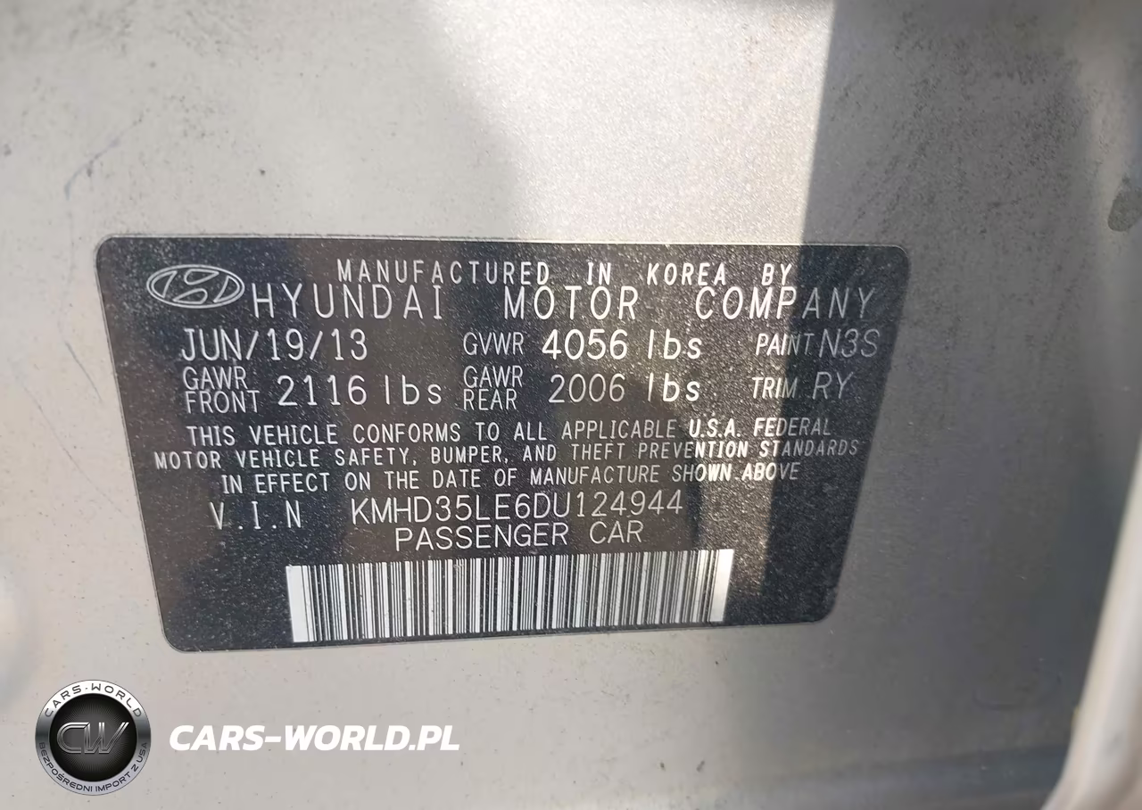 2013 Hyundai Elantra Gt VIN:KMHD35LE6DU124944 - 9