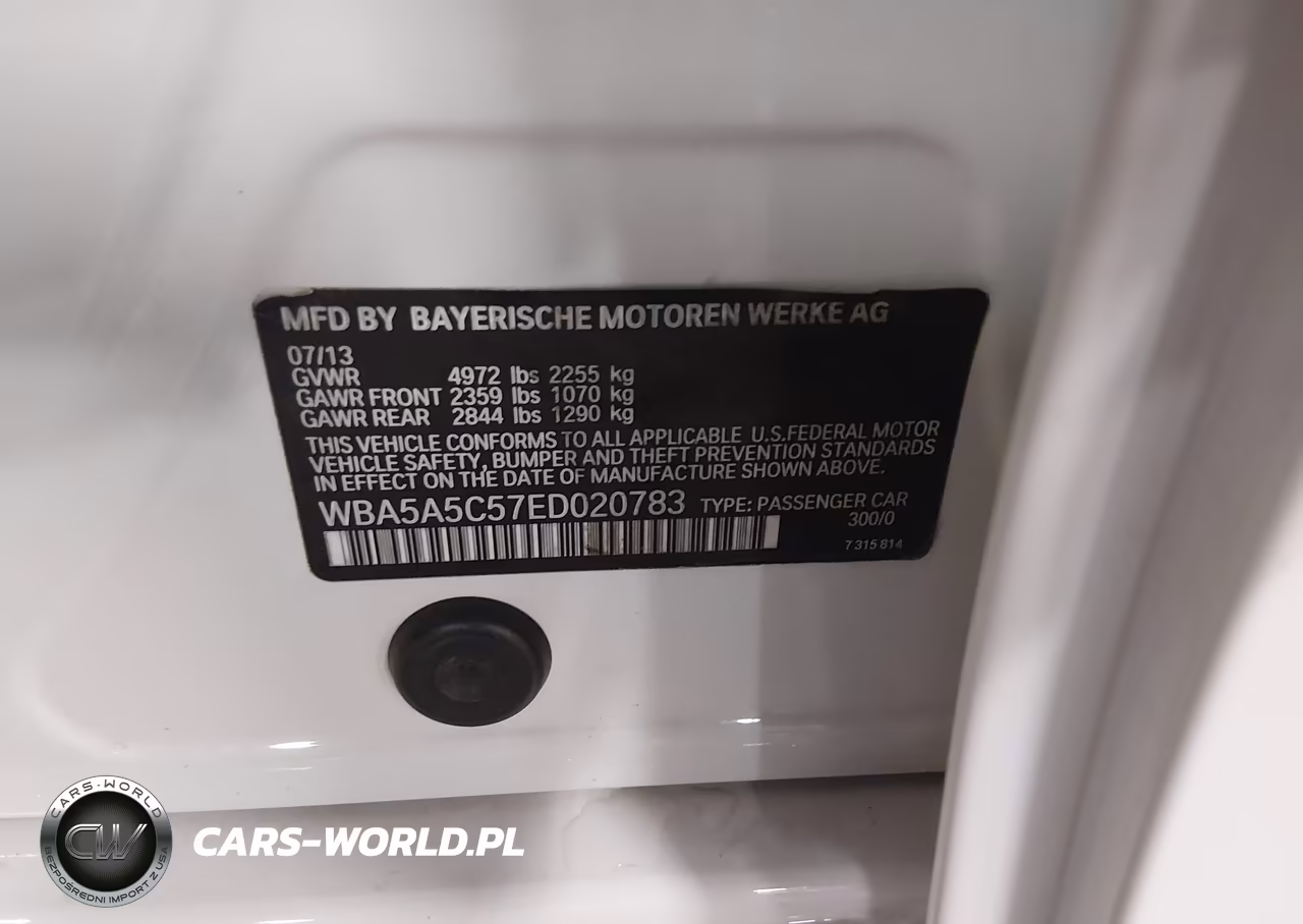 2014 BMW 528I VIN:WBA5A5C57ED020783 - 9