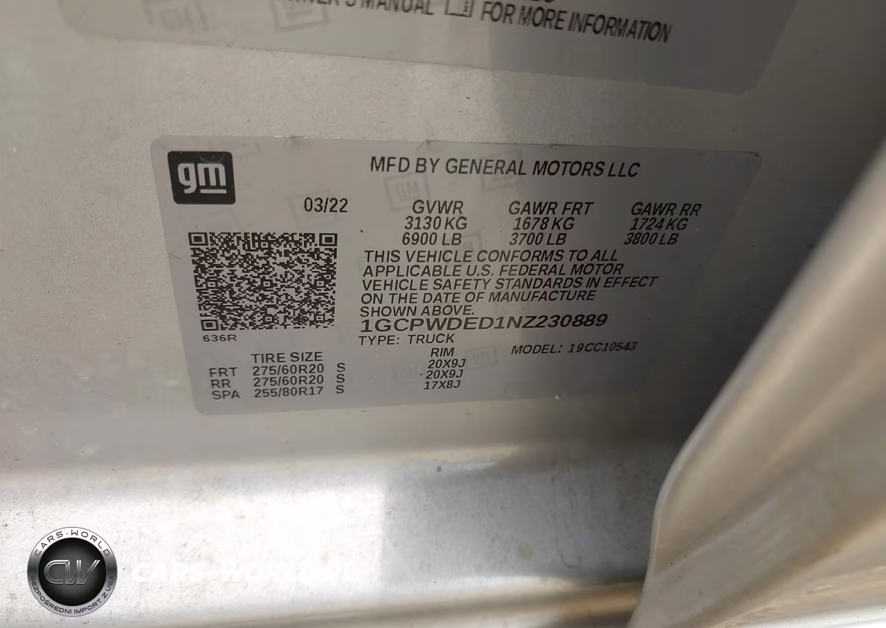 2022 Chevrolet Silverado 1500 Ltd 2Wd Short Bed Rst VIN:1GCPWDED1NZ230889 - 9