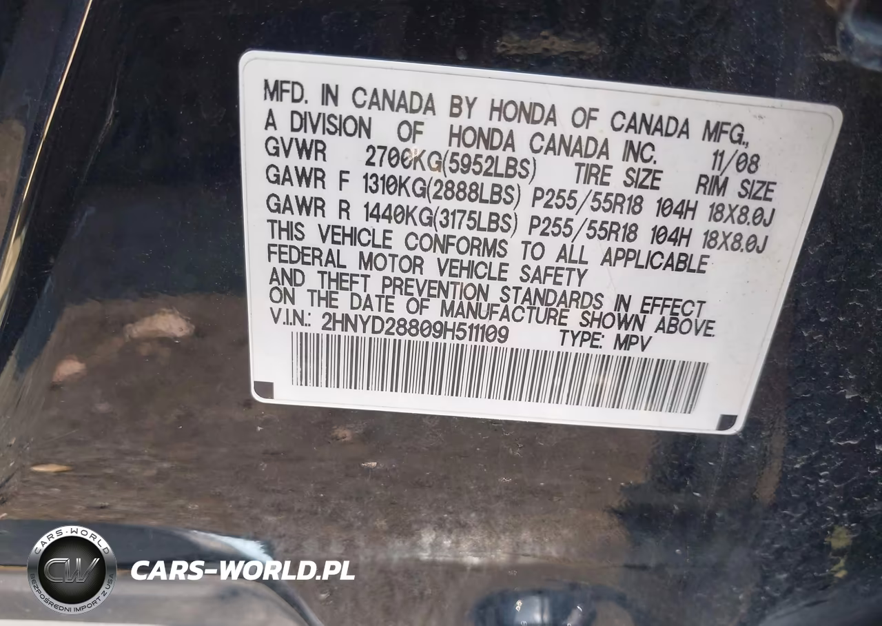 2009 Acura Mdx Sport Package VIN:2HNYD28809H511109 - 9