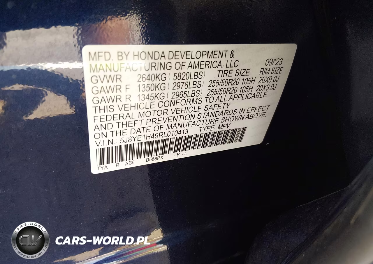 2024 Acura Mdx Technology Package VIN:5J8YE1H49RL010413 - 9