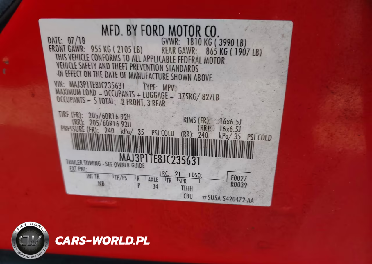 2018 Ford Ecosport Se VIN:MAJ3P1TE8JC235631 - 9