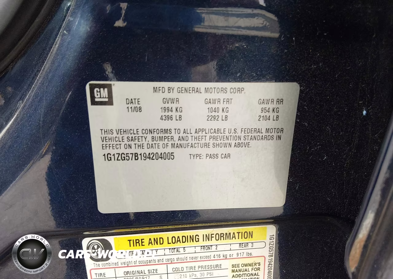 2009 Chevrolet Malibu Ls VIN:1G1ZG57B194204005 - 9