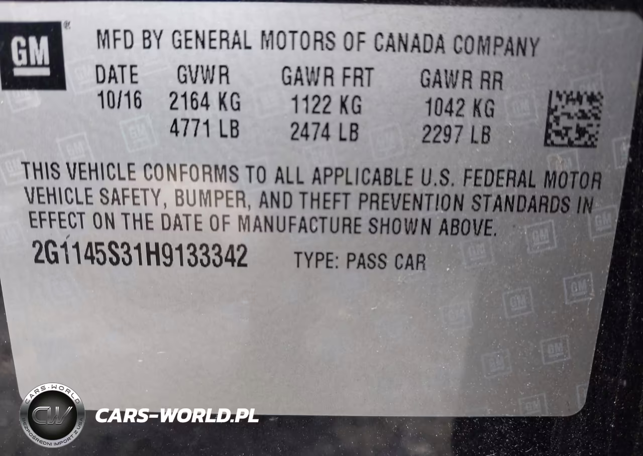 2017 Chevrolet Impala 2Lz VIN:2G1145S31H9133342 - 9