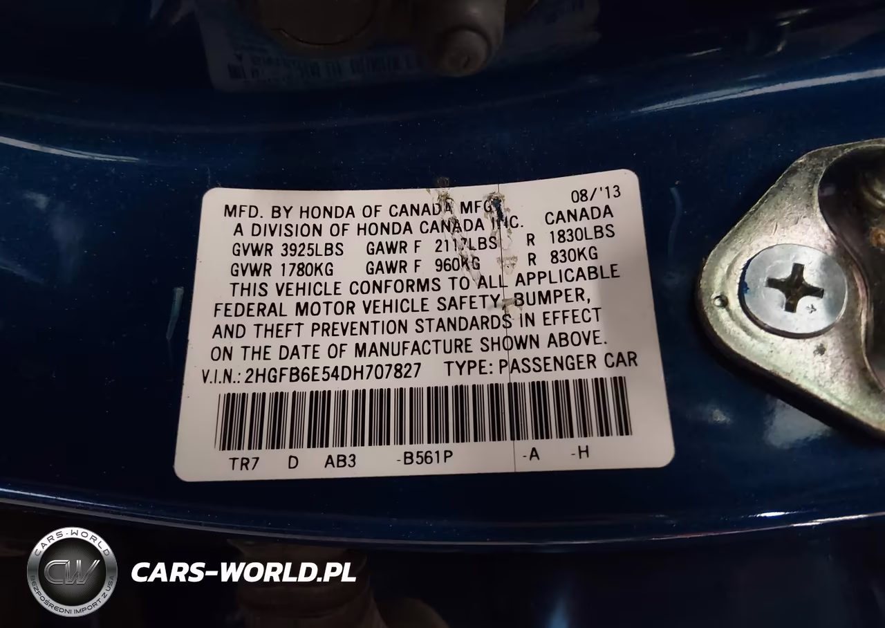 2013 Honda Civic Si VIN:2HGFB6E54DH707827 - 9