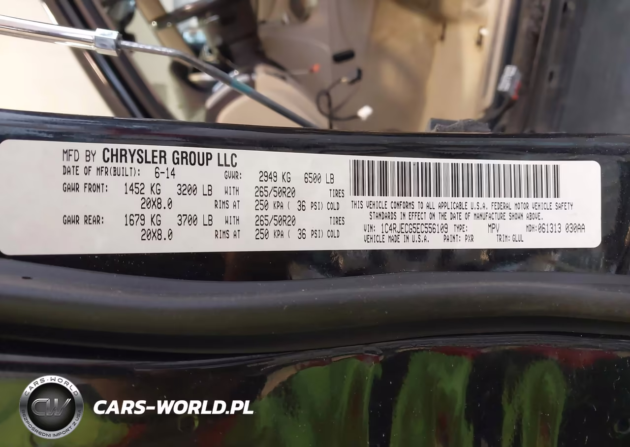 2014 Jeep Grand Cherokee Overland VIN:1C4RJECG5EC556109 - 9