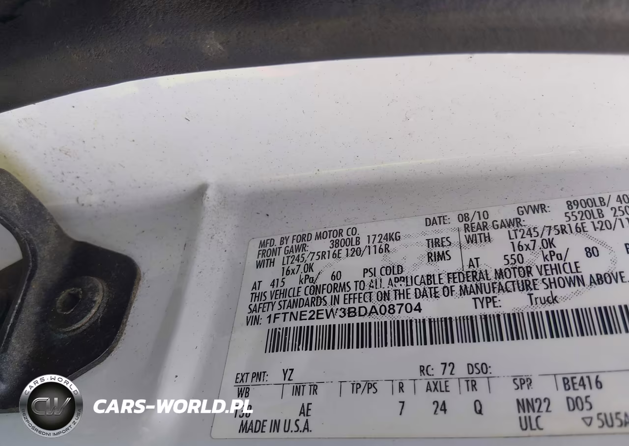 2011 Ford E-250 Commercial VIN:1FTNE2EW3BDA08704 - 9