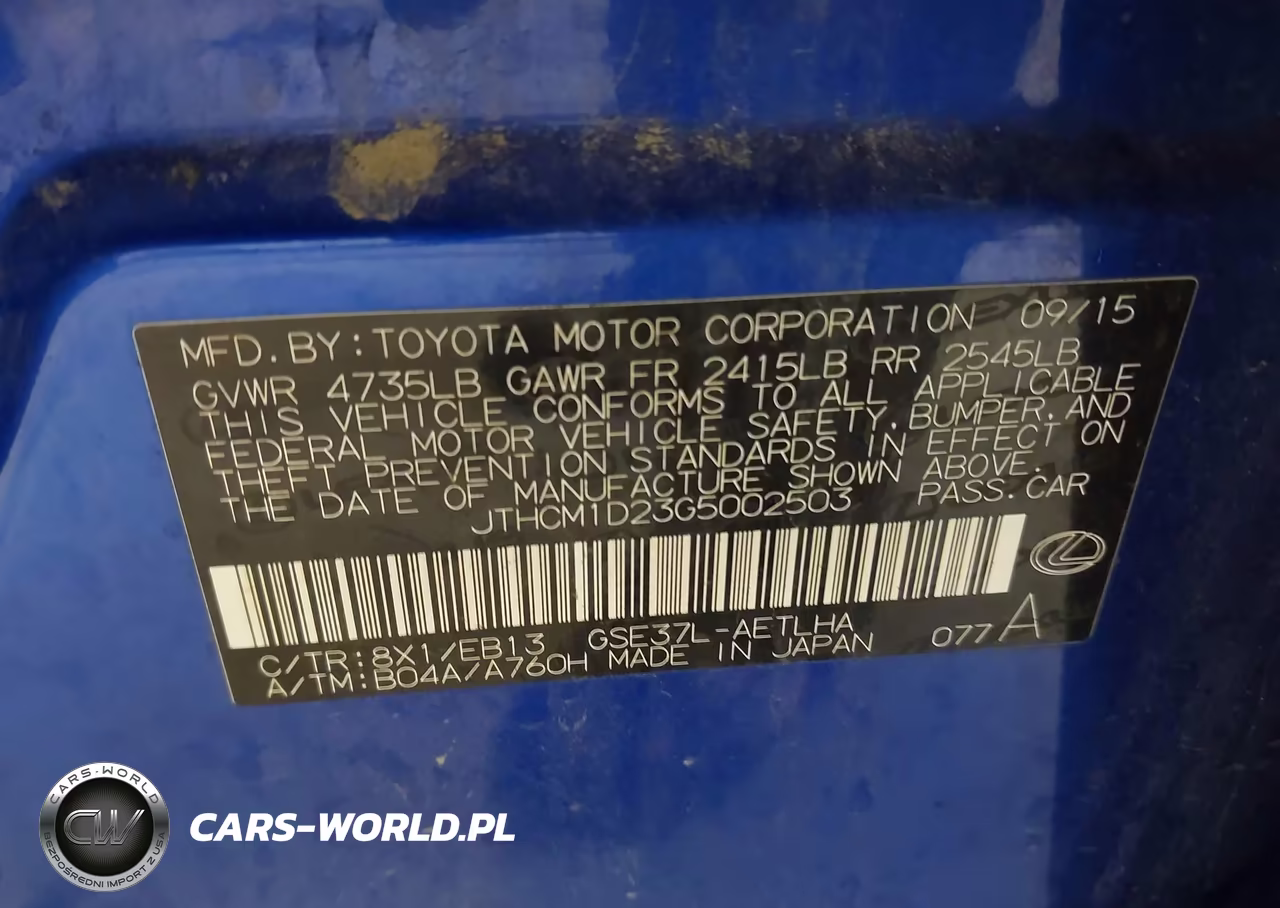 2016 Lexus Is 300 VIN:JTHCM1D23G5002503 - 9