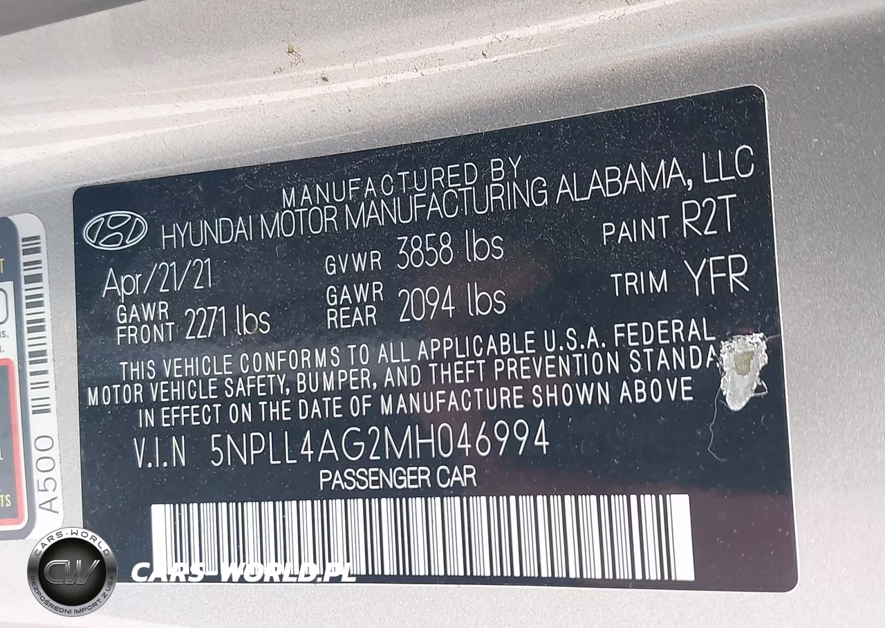 2021 Hyundai Elantra Se VIN:5NPLL4AG2MH046994 - 9