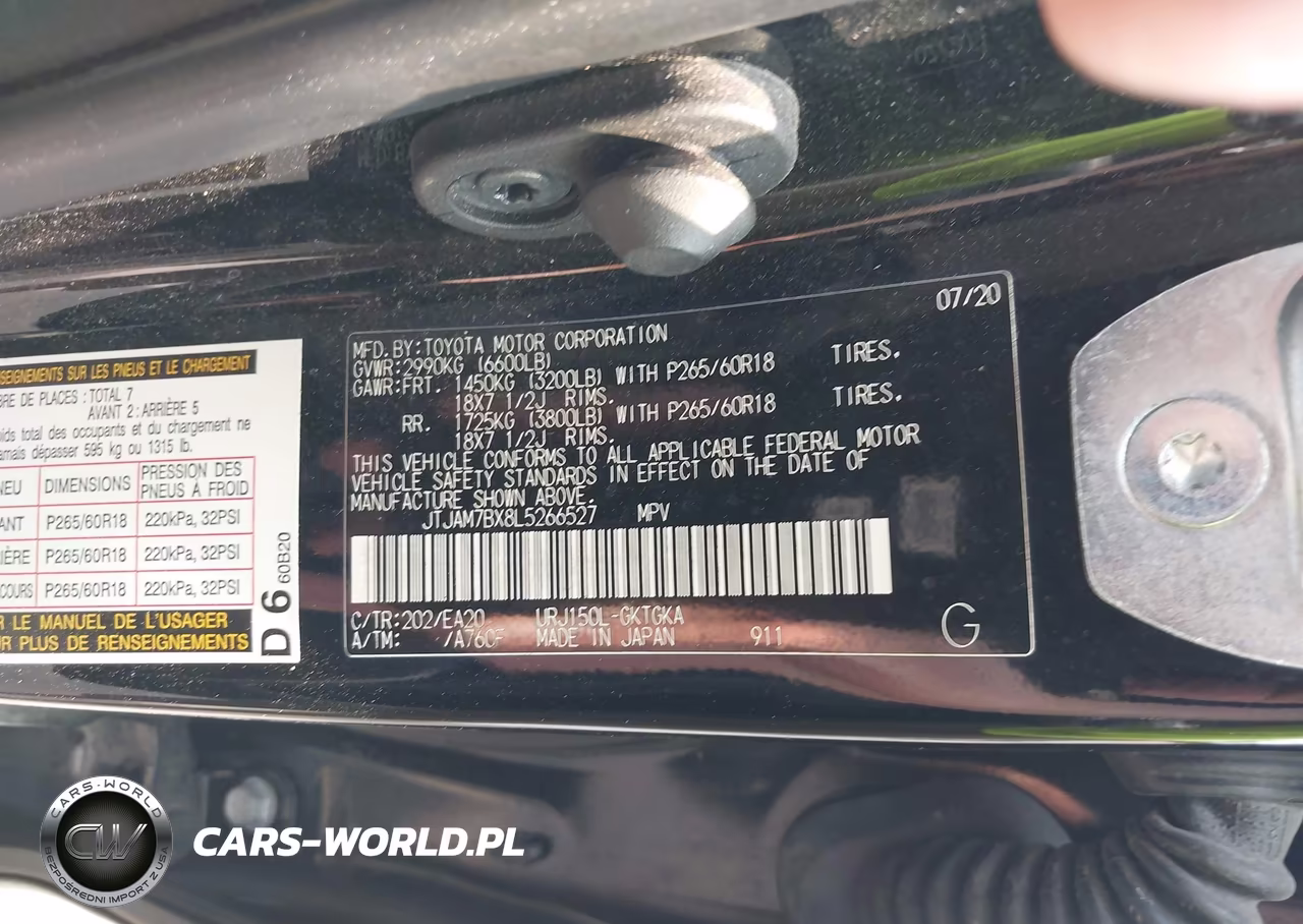 2020 Lexus Gx 460 Premium VIN:JTJAM7BX8L5266527 - 9