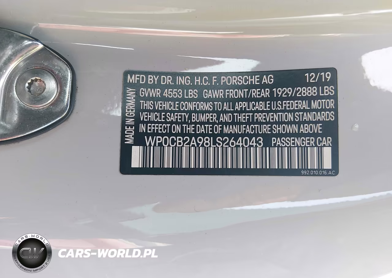 2020 Porsche 911 Carrera 4S Cabriolet-Carrera S Cabriolet VIN:WP0CB2A98LS264043 - 9