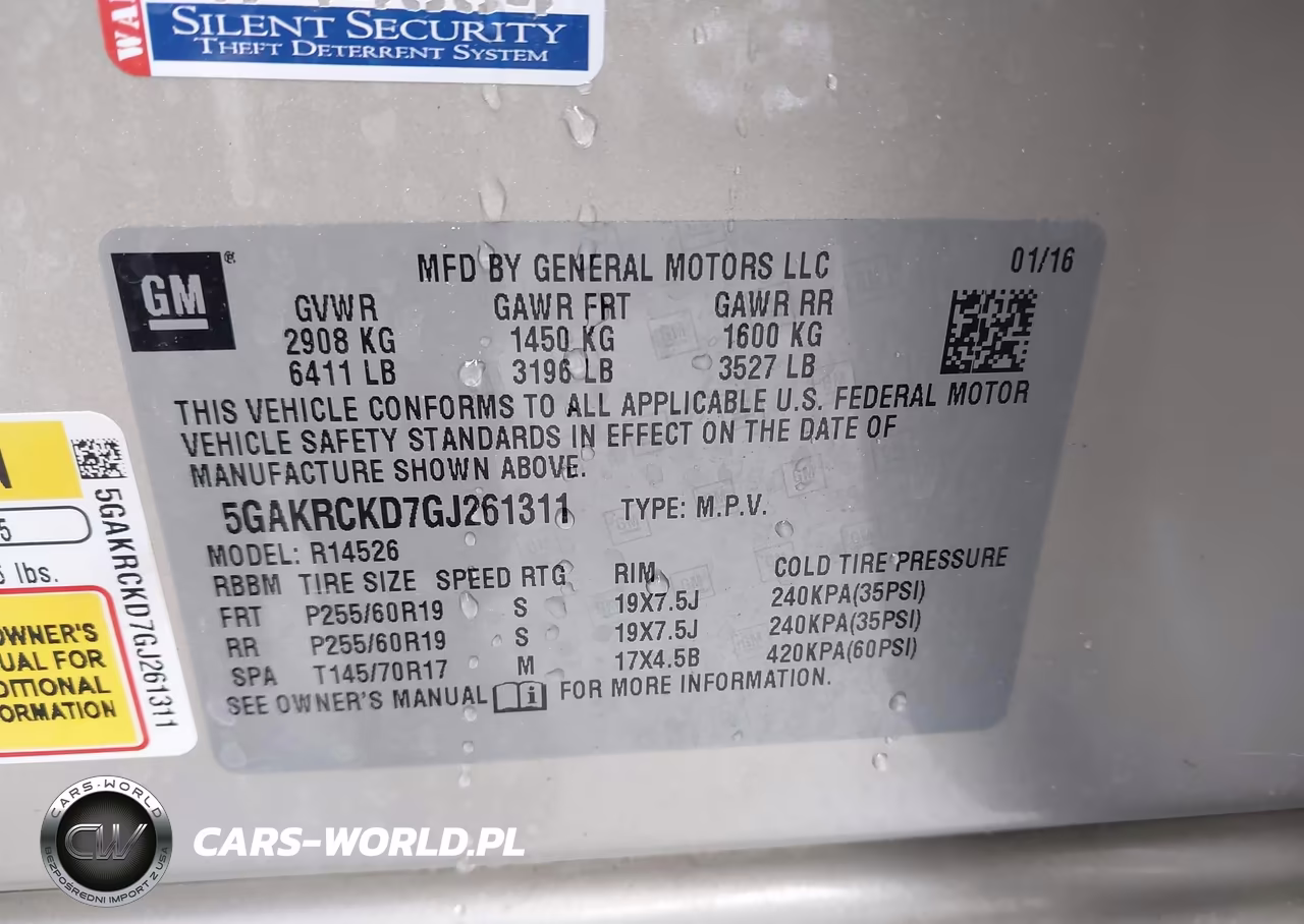 2016 Buick Enclave Premium VIN:5GAKRCKD7GJ261311 - 9