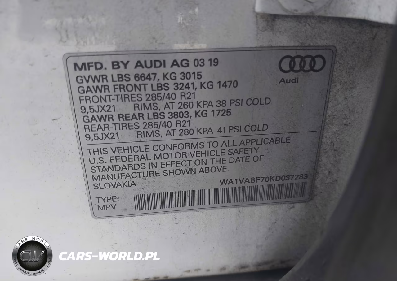 2019 Audi Q7 55 Premium VIN:WA1VABF70KD037283 - 9