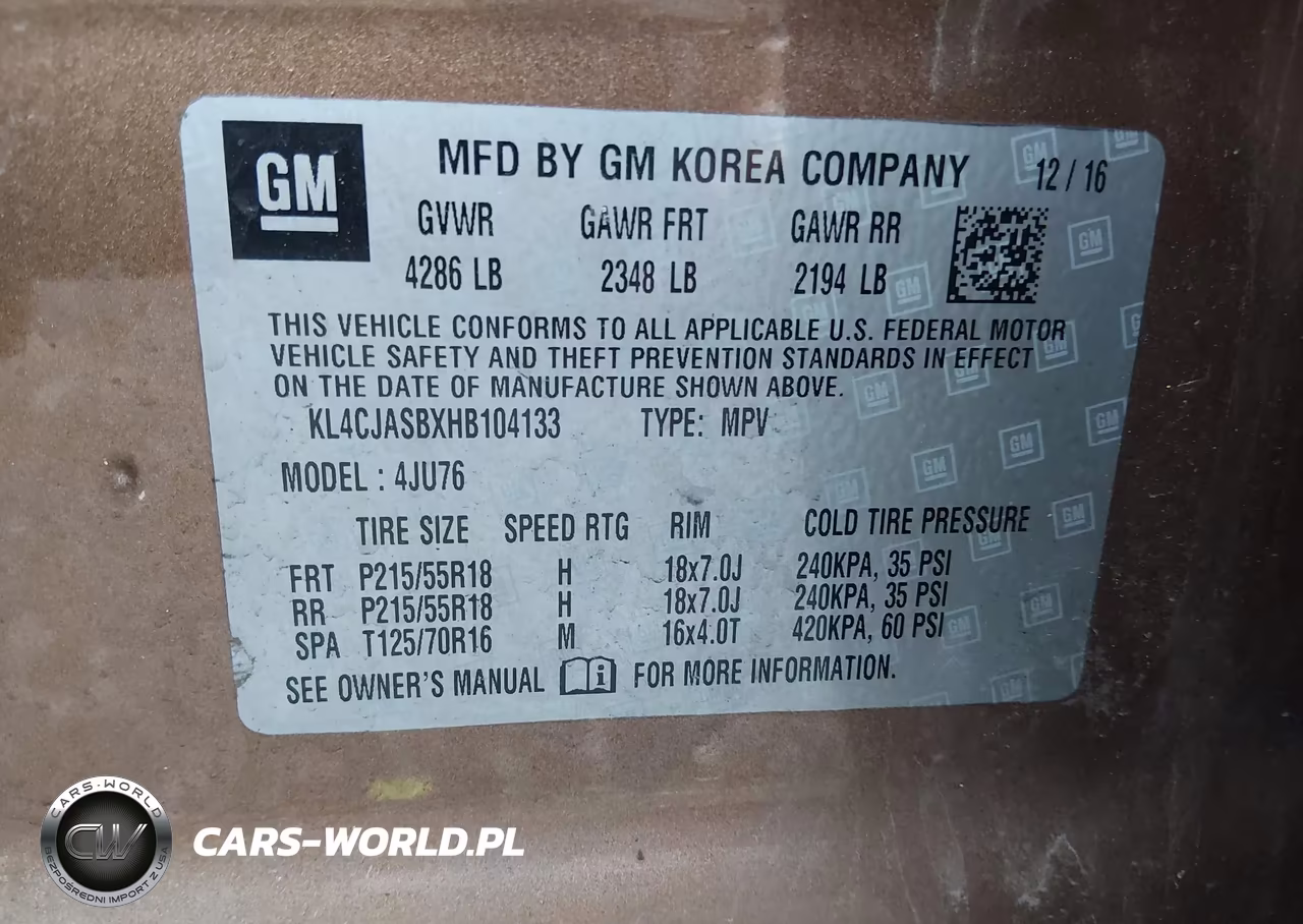 2017 Buick Encore Preferred VIN:KL4CJASBXHB104133 - 9