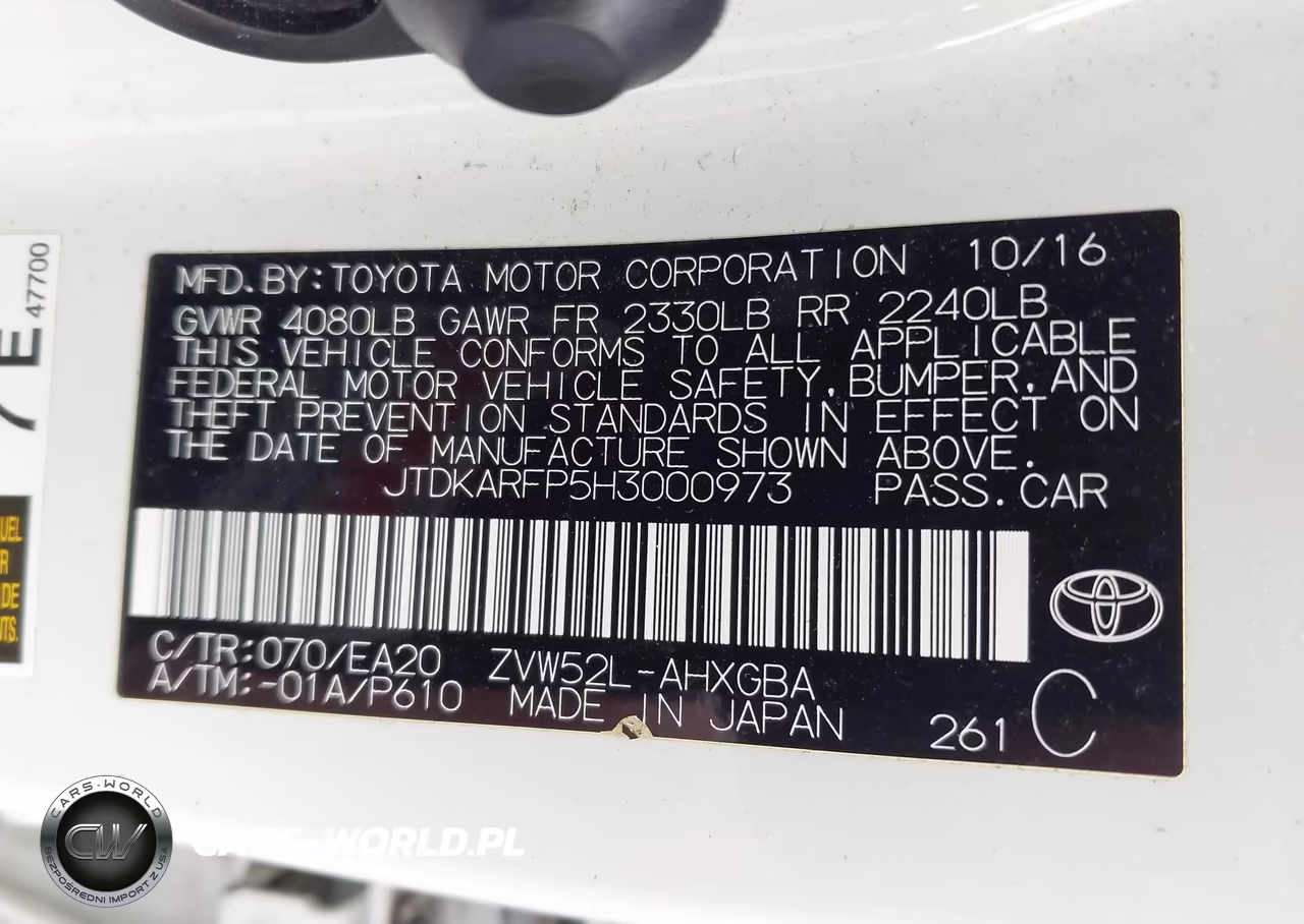 2017 Toyota Prius Prime Advanced VIN:JTDKARFP5H3000973 - 9