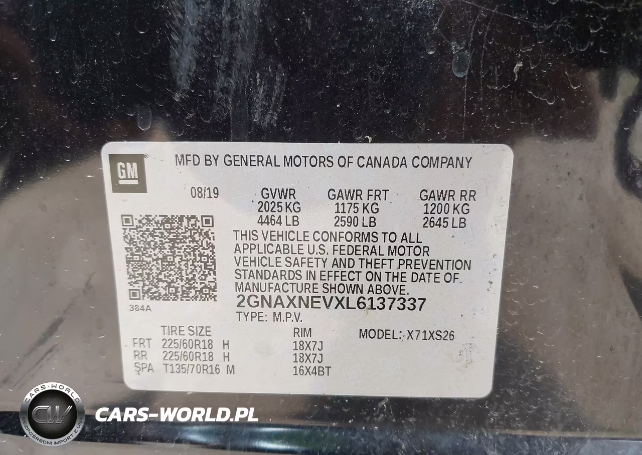 2020 Chevrolet Equinox Fwd Premier 1.5L Turbo VIN:2GNAXNEVXL6137337 - 9