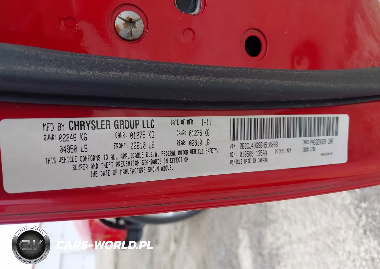 2011 Dodge Challenger VIN:2B3CJ4DG9BH510808 - 9