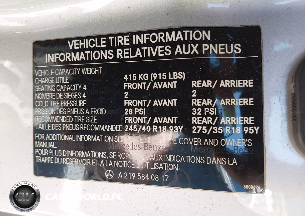 2006 Mercedes-Benz Cls 500 VIN:WDDDJ75X76A009543 - 9