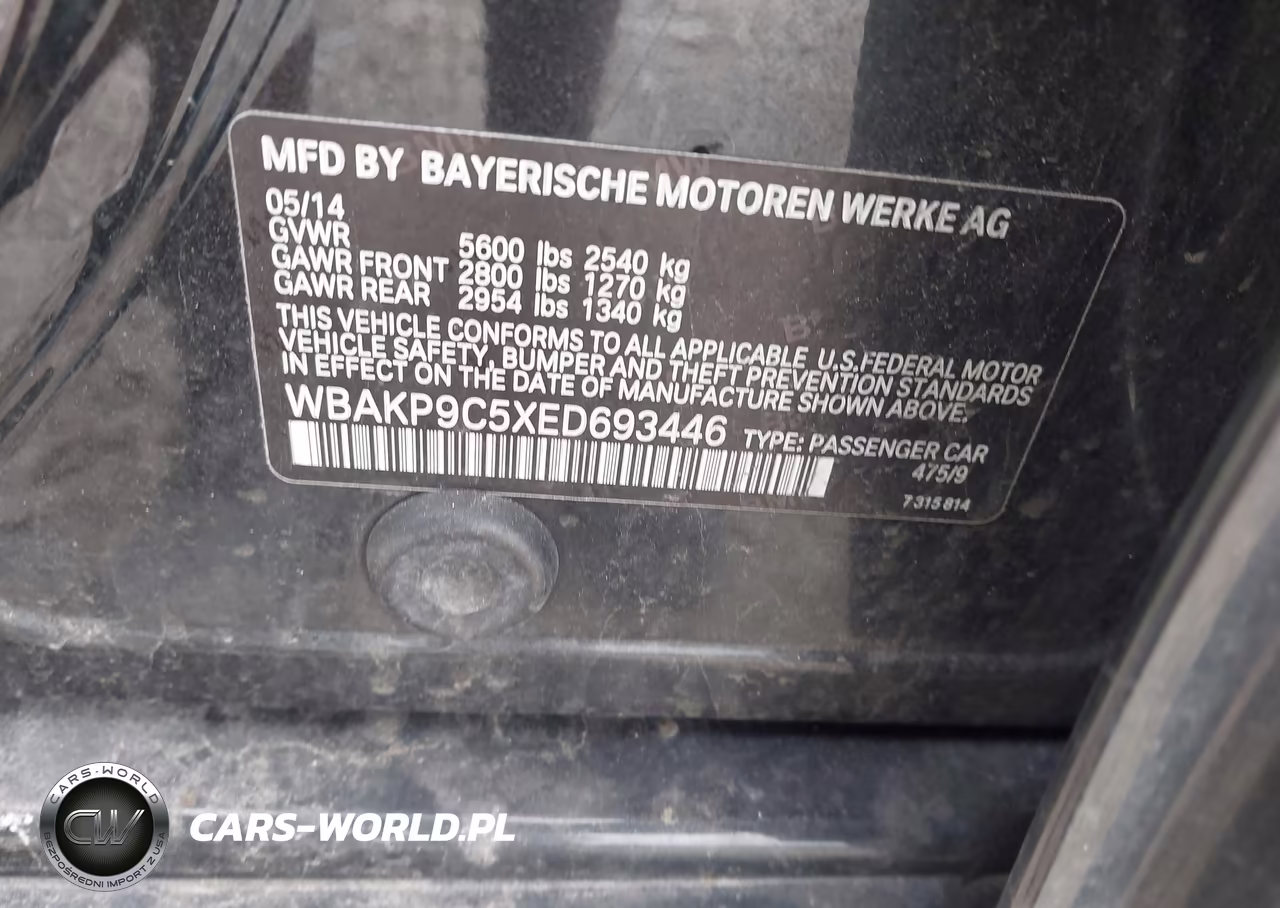 2014 BMW 550I xDrive VIN:WBAKP9C5XED693446 - 9