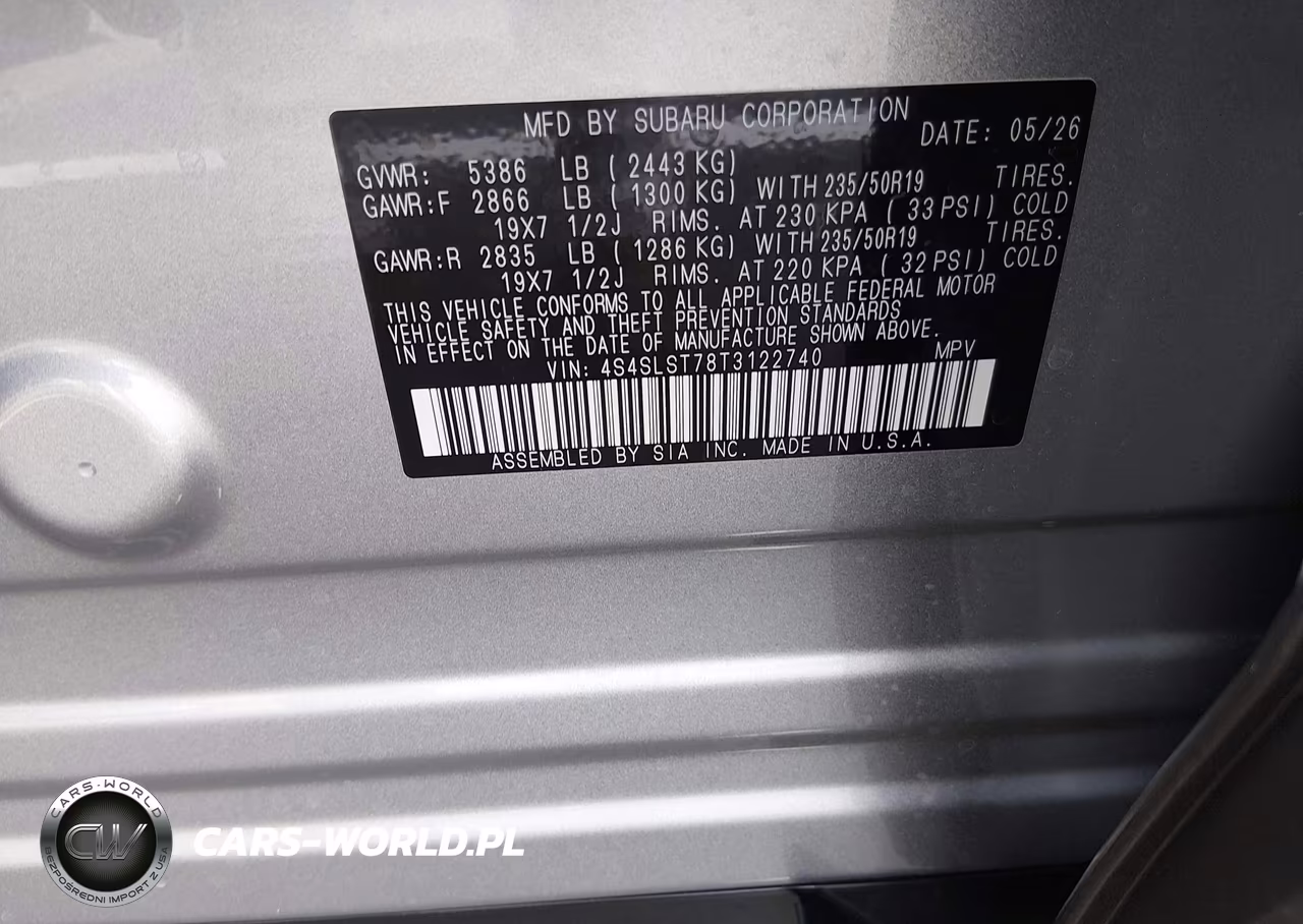 2026 Subaru Forester Touring VIN:4S4SLST78T3122740 - 9
