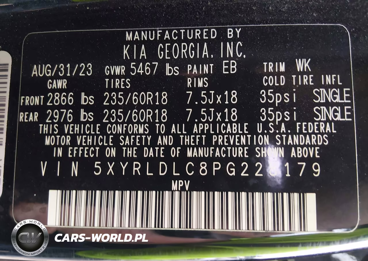 2023 Kia Sorento X-Line S VIN:5XYRLDLC8PG228179 - 9