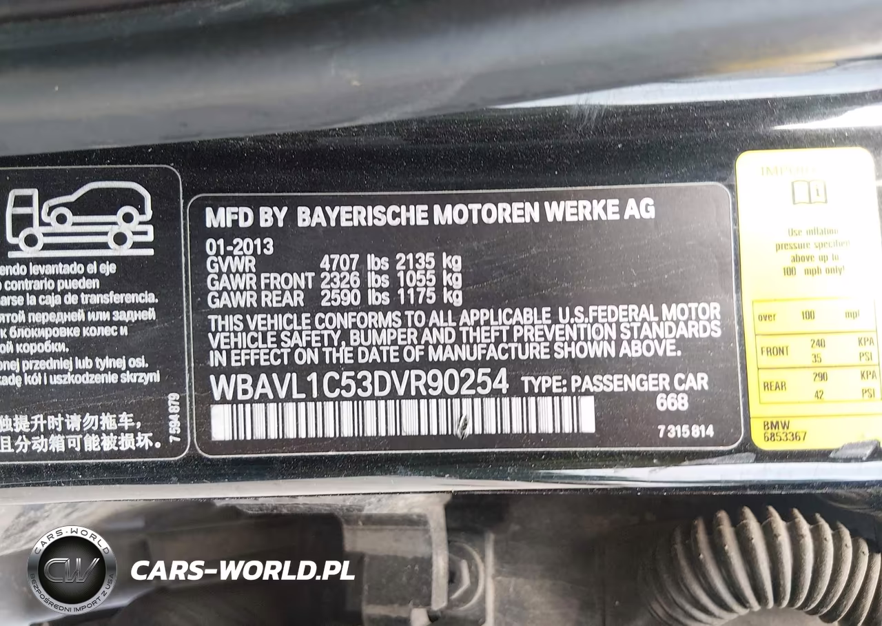 2013 BMW X1 xDrive28I VIN:WBAVL1C53DVR90254 - 9