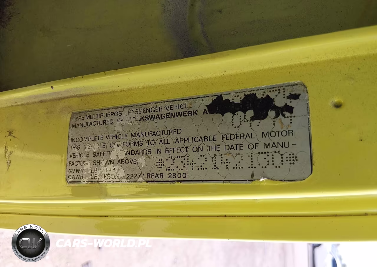 1974 Vw Kombi VIN:2342142130 - 9