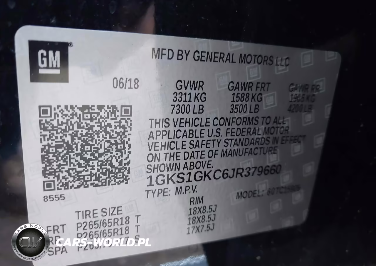 2018 GMC Yukon Xl Slt VIN:1GKS1GKC6JR379660 - 9