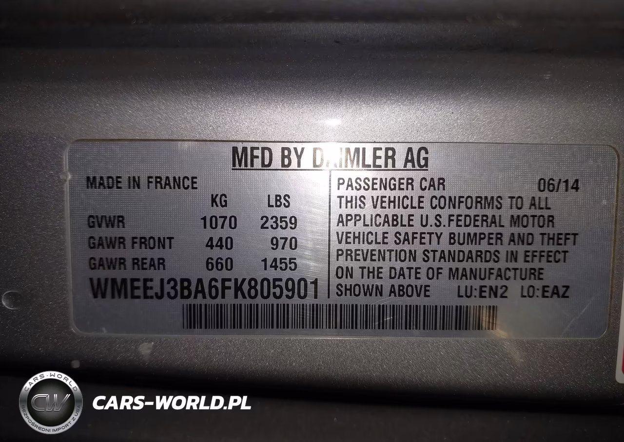 2015 Smart Fortwo Pure VIN:WMEEJ3BA6FK805901 - 9