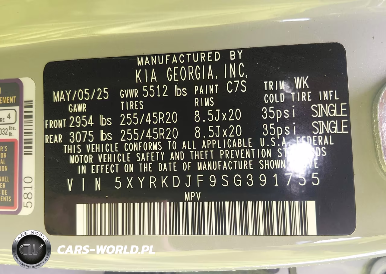 2025 Kia Sorento X-Line Sx Prestige VIN:5XYRKDJF9SG391755 - 9